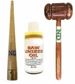Cricket Bat Care Essentials Wood Mallet Ball Mallet Cone Linseed Oil Bat Sheets