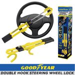 Goodyear Heavy Duty Dual Style Steering Wheel Lock Anti-Theft Car Van Security