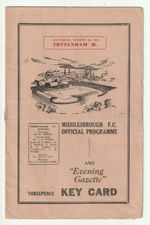 1951 MIDDLEBROUGH v TOTTENHAM HOTSPURS