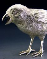 LIFE SIZE STERLING SILVER BIRD FIGURE 1979 ANIMAL 112g FINCH
