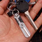 Gear Mini Scissor Spring Load Detachable Pocket Keychain Multi Tool Survival EDC