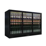 Triple 3 Sliding Door Back Bar Bottle Cooler Fridge For Pubs / Bar - B Rated