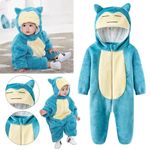 Snorlax Pijamas Baby Jumpsuit Costume For Sleep Long Sleeve Children Suits