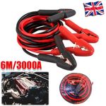Heavy Duty Jump Leads 6M 3000AMP Booster Cables Car Van Battery Starter Recovery