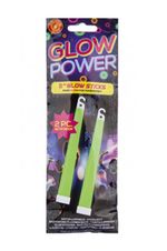Glow Power Pack of 2 Party Festival Emergency Glow Sticks 15cm -8hrs glow time