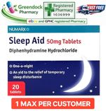 One a Night Sleep Aid 50MG Numark x20 (Nytol Alternative )