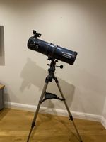 Celestron AstroMaster 130EQ Telescope with A Variety of Accessories. See Desc