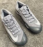 Nike UK12.5 Alpha Huarache Elite 4 Turf Baseball Shoes Grey White DJ6523-010
