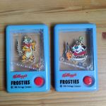 2 no Vintage KELLOGGS FROSTIES Water Games - Rare 1986