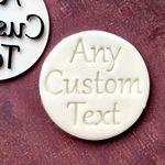 Custom Any Text Personalised, Icing Fondant Embosser, Cookie Stamp | Cutter