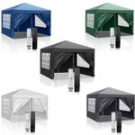 Gazebo Pop-up Heavy Duty Outdoor Marquee Waterproof Canopy Sunshade With Sides