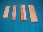 Wood Craft Blanks selection x 4 Crafts Carving spoon Ash Elm Cypress hobby gift