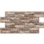 3D Grey Brown Stone Urban Industrial PVC Interior Wall Panels Kitchen Cladding