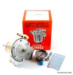 FUEL REGULATOR FILTER KING 85mm GLASS BOWL NEW MALPASSI  WITH UPGRADE GAUGE NEW