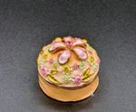 Decorative Floral Trinket Box with Magnetic Closure