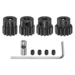 Mod1 Pinion Gear Set 5mm Shaft 11T 12T 13T 14T Gears with 3.17mm Coupler (4pcs)