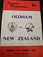 OLDHAM V NEW ZEALAND RUGBY LEAGUE TOUR MATCH 31ST AUGUST 1965