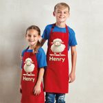 Personalised Any Name Sheep Waterproof Kids Apron. Craft Bake Cook Boy Girl