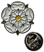White Rose of Yorkshire Lapel Pin badge