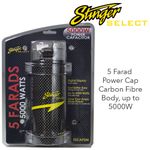 Stinger Select SSCAP5M - Carbon Fiber 5 Farad Digital Capacitor upto 5000W BNIB