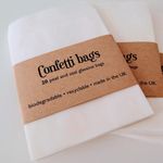 Peel & Seal Glassine Wedding Confetti Bags 87x113mm  Biodegradable Envelopes