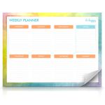 Weekly Planner Pad 52 Tear Off Sheets To Do List Daily Meal Food Notes Organiser