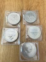 5 Crown Coin Set, Churchill , Charles Diana Queen Mother Elizabeth Philip