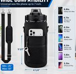 2L Motivational Water Bottle with Straw & Sleeve | Leakproof Gym Sports Bottle