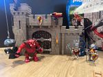 PLAYMOBIL Knights Castle Gate with Troll Playset Set 5670 115pc Ages 4-10
