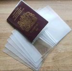 Passport Holder Transparent Cover UK Size Plastic Clear UK Travel New 