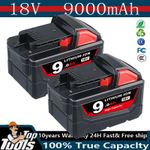 2x 18V 9.0Ah Battery M-18 Li-Ion XC Extended Capacity for Milwaukee 48-11-1860
