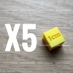 Quantity 5 - 1cm / 10mm Reference Cubes For Scale / Size Photography Ideal