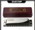 Easttop 10Hole Mouth Organ Blues Harp Harmonica Diatonic Harmonica Key of C Gift