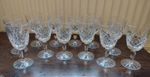 Set of 4 Large Crystal Wine Water Glasses 16cm Tall