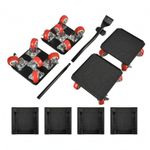 2 Pieces Furniture Mover Kit Swivel Casters Wheel Mover Platform Low-Height