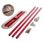 Bull Float Concrete Float 1200x300mm Concrete Tool Trowel Float Handle w Bracket