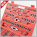 110 Pcs Tap And Die Set Metric Thread Cutting Tool Wrench Kit Tungsten Steel