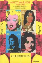 Andy Warhol Marilyn Monroe Mick Jagger Liz Taylor 2002 MNH stamp sheetlet