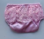 Soft Touch Baby Girl Satin Frilly Pants Nappy Cover Lace Pink 0-6 6-12-Months