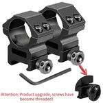 2PCS Scope Mount Rings 25.4mm 30mm Tube Dovetail Picatinny Rail Mount