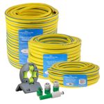 Garden Hose Pipe Heavy Duty Reinforced Anti Kink Hosepipe 15m-50m Fittings Guide