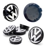 4pcs black for 56mm  65mm 68mm Car emblem Wheel hub Center Hubcap Cover