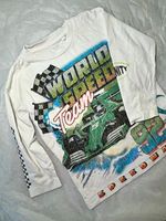 NEXT Baby Boys White Long Sleeve Racing Graphic Print T-Shirt Size 2-3 Years