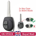 Remote Key Fob Case Shell 2 Button For Suzuki Ignis Alto SX4 Vitara Swift Agila