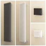 Traditional Cast Iron Style 3 Column Horizontal Vertical Vintage Radiator UK