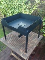 PORTABLE BLACKSMITH FORGE FARRIER FORGE FOR SOLID FUEL COKE CHARCOLE BENCH UNIT