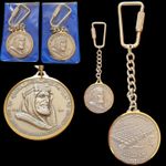 Commemorative Keyrings Saudi Arabia King Abdul Aziz International Airport 1981