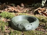 Matte Green, 3D printed pet-g animal friendly hedgehog bowl 7.9cm