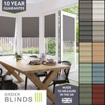 No Drill Pleated Honeycomb Blinds Perfect Fit Blackout Thermal Blind for UPVC