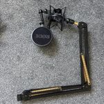 Rode Mic Cage, Pop Shield And Boom Arm/stand For Voiceover Singing Vocal Mic